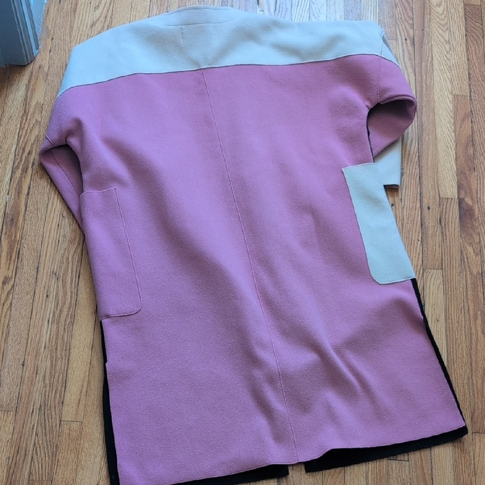 Colorblock Cardigan with Pockets - Picture 4 of 4